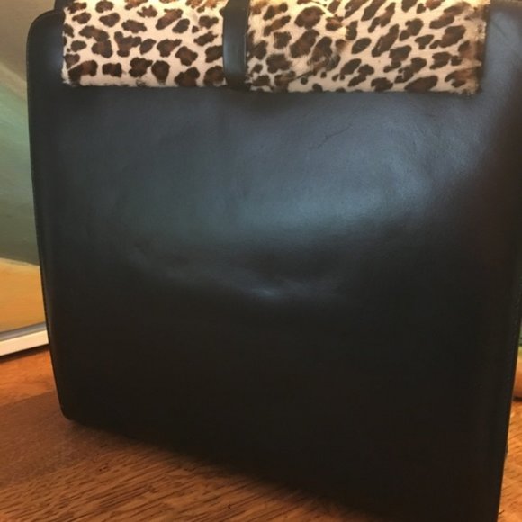 Vintage Black Mid Century Handbag Animal P… - Picture 8 of 8